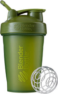Blenderbottle Classic Shaker Bottle Perfect for Protein Shakes and Pre Workout, 20-Ounce, Clear/Black/Black & Classic V2 Shaker Bottle Perfect for Protein Shakes and Pre Workout, 28-Ounce, Black Home & Garden > Kitchen & Dining > Barware BlenderBottle Moss Green Bottle 20-Ounce