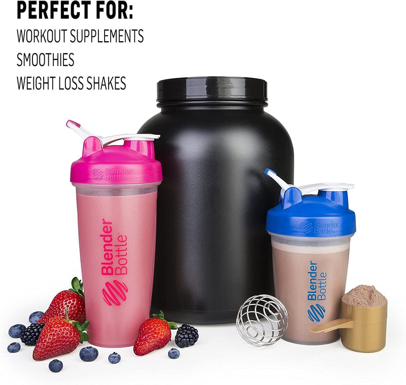 Blenderbottle Classic Shaker Bottle Perfect for Protein Shakes and Pre Workout, 28-Ounce (2 Pack), All Black Home & Garden > Kitchen & Dining > Barware BlenderBottle   