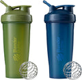 Blenderbottle Classic Shaker Bottle Perfect for Protein Shakes and Pre Workout, 28-Ounce (2 Pack), All Black Home & Garden > Kitchen & Dining > Barware BlenderBottle Moss/Moss and Navy/Navy  