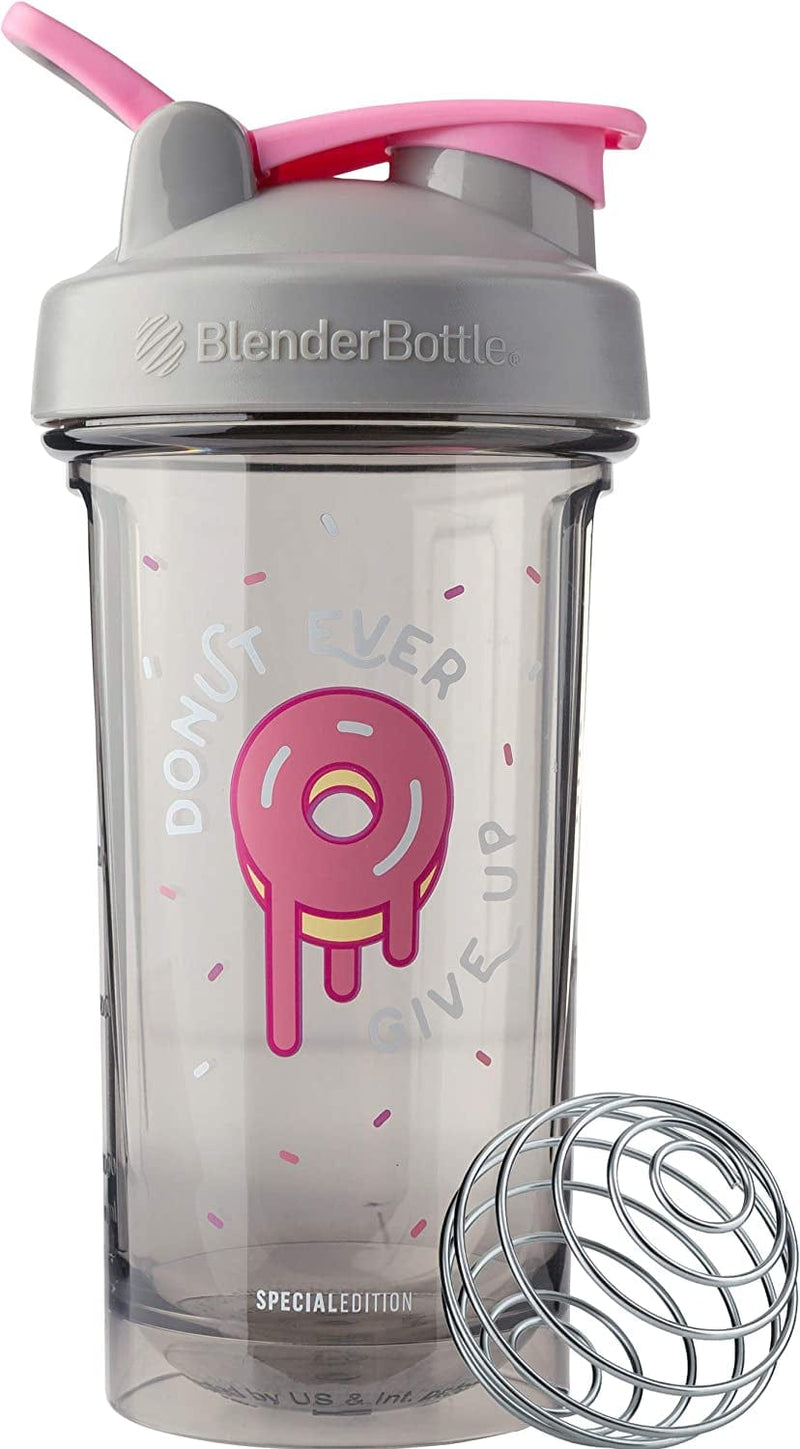 Blenderbottle Foodie Shaker Bottle Pro Series Perfect for Protein Shakes and Pre Workout, 24-Ounce, Donut Ever Give Up Home & Garden > Kitchen & Dining > Barware BlenderBottle   