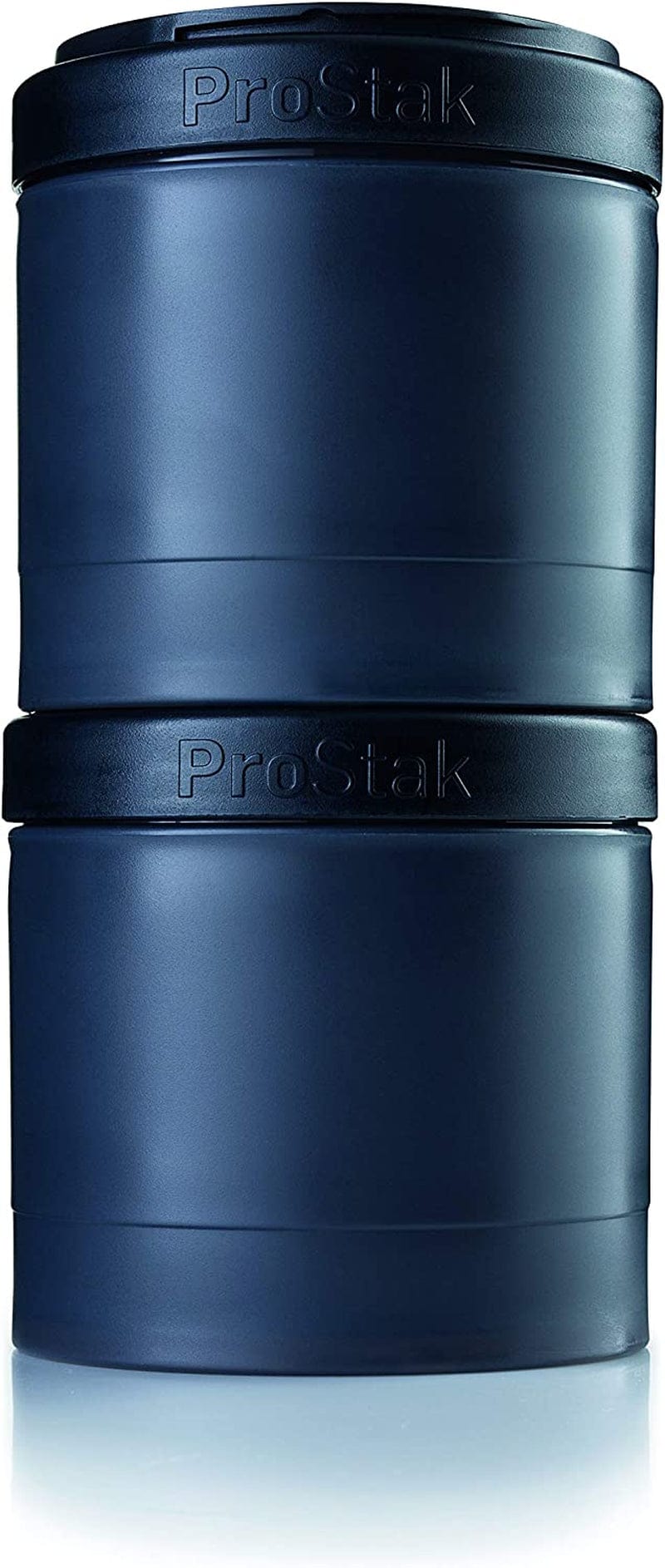 Blenderbottle Pro Stak Prostak Twist N' Lock Storage Jars Expansion 3-Pak with Pill Tray, All Black Home & Garden > Decor > Decorative Jars BlenderBottle All Black 250cc 2-Pak 
