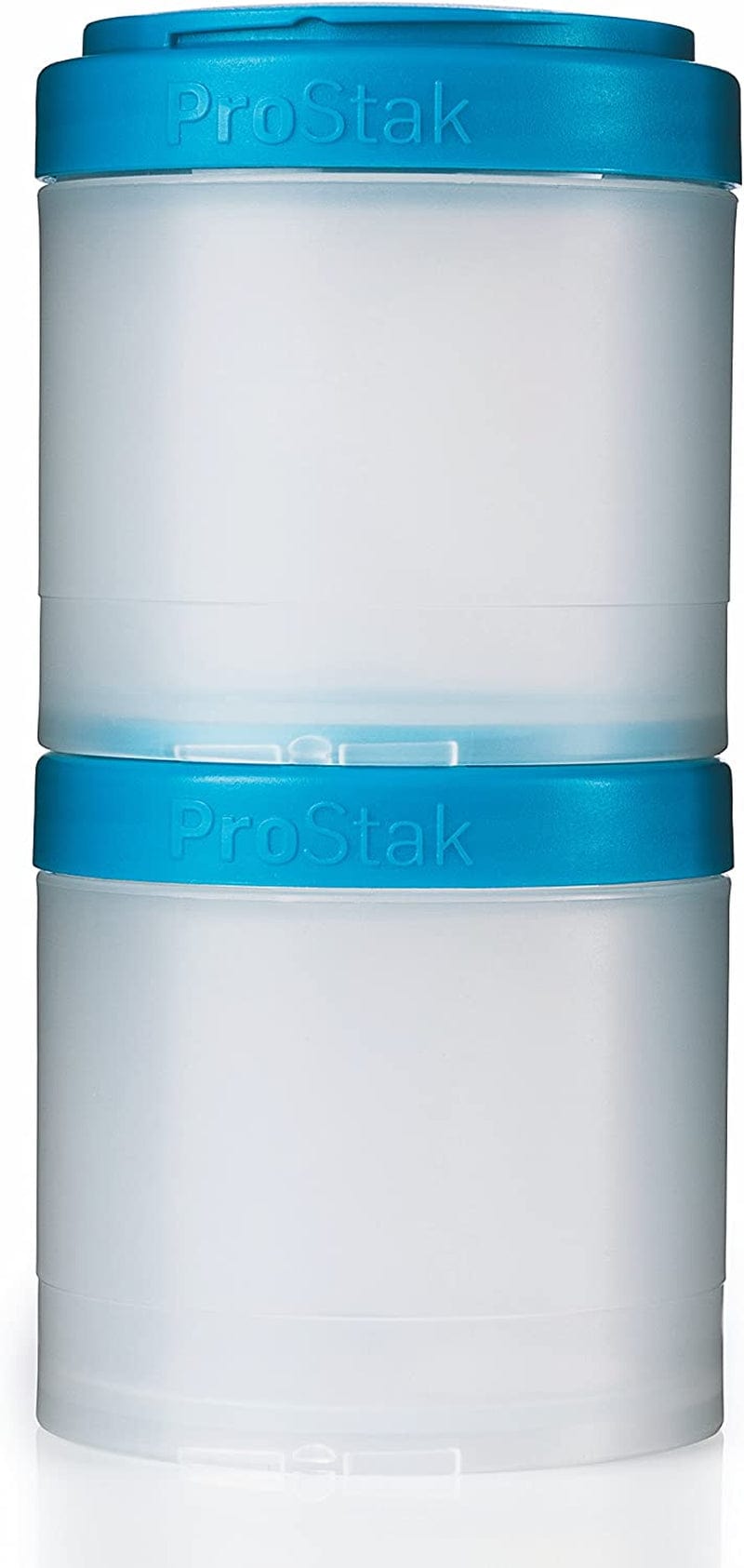 Blenderbottle Pro Stak Prostak Twist N' Lock Storage Jars Expansion 3-Pak with Pill Tray, All Black Home & Garden > Decor > Decorative Jars BlenderBottle Clear/Aqua 250cc 2-Pak 