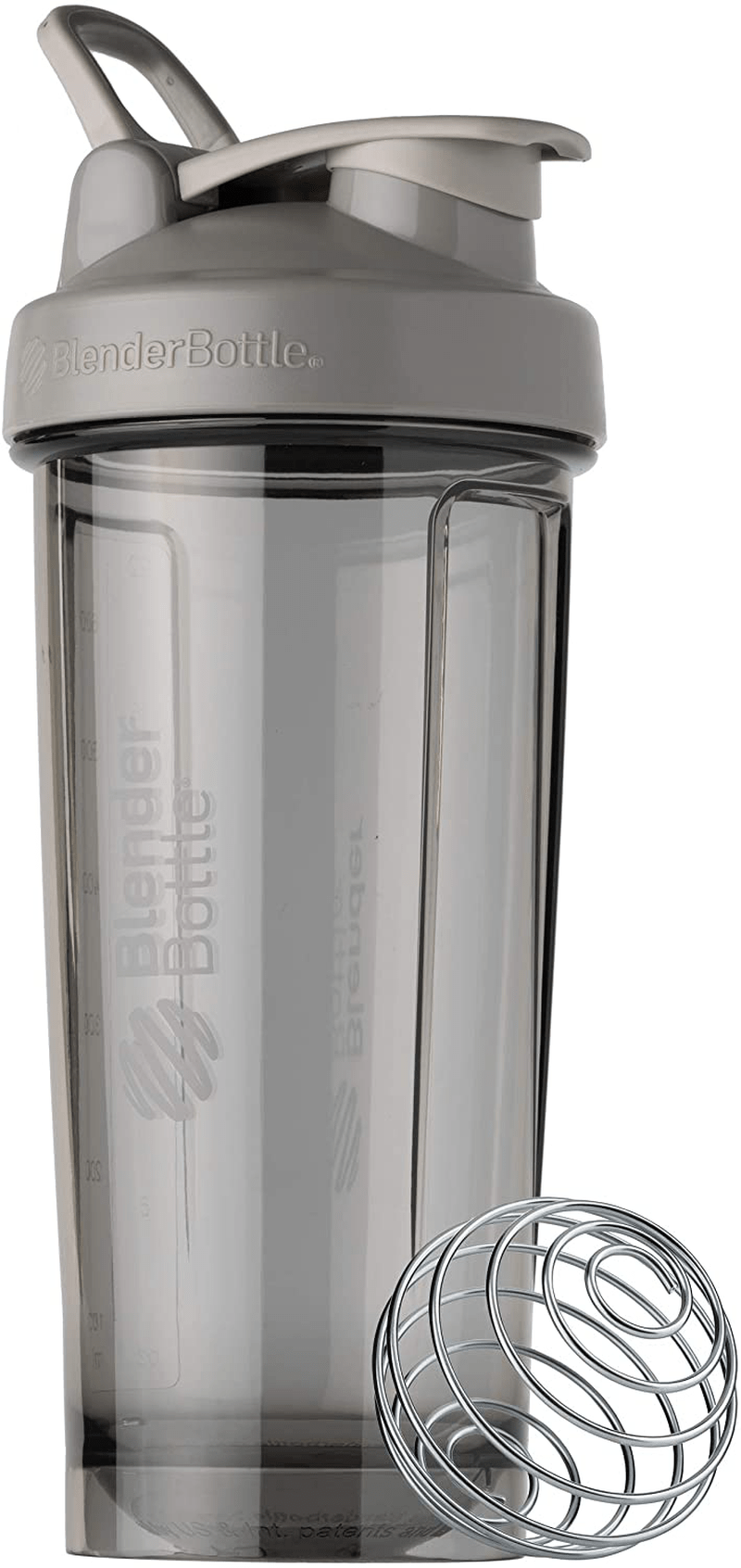 BlenderBottle Shaker Bottle Pro Series Perfect for Protein Shakes and Pre Workout, 24-Ounce, Black Sporting Goods > Outdoor Recreation > Winter Sports & Activities BlenderBottle Smoke Grey 28-Ounce 