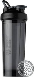 BlenderBottle Shaker Bottle Pro Series Perfect for Protein Shakes and Pre Workout, 24-Ounce, Black Sporting Goods > Outdoor Recreation > Winter Sports & Activities BlenderBottle Black 32-Ounce 