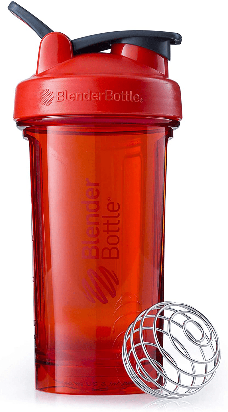 BlenderBottle Shaker Bottle Pro Series Perfect for Protein Shakes and Pre Workout, 24-Ounce, Black Sporting Goods > Outdoor Recreation > Winter Sports & Activities BlenderBottle Red 24-Ounce 