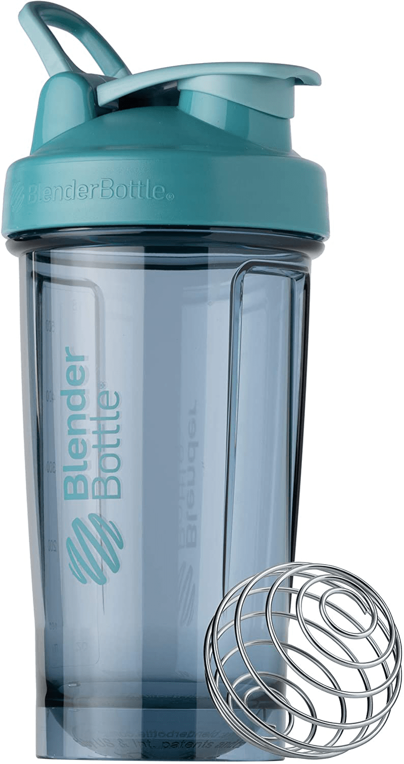 BlenderBottle Shaker Bottle Pro Series Perfect for Protein Shakes and Pre Workout, 24-Ounce, Black Sporting Goods > Outdoor Recreation > Winter Sports & Activities BlenderBottle Cerulean Blue 24-Ounce 