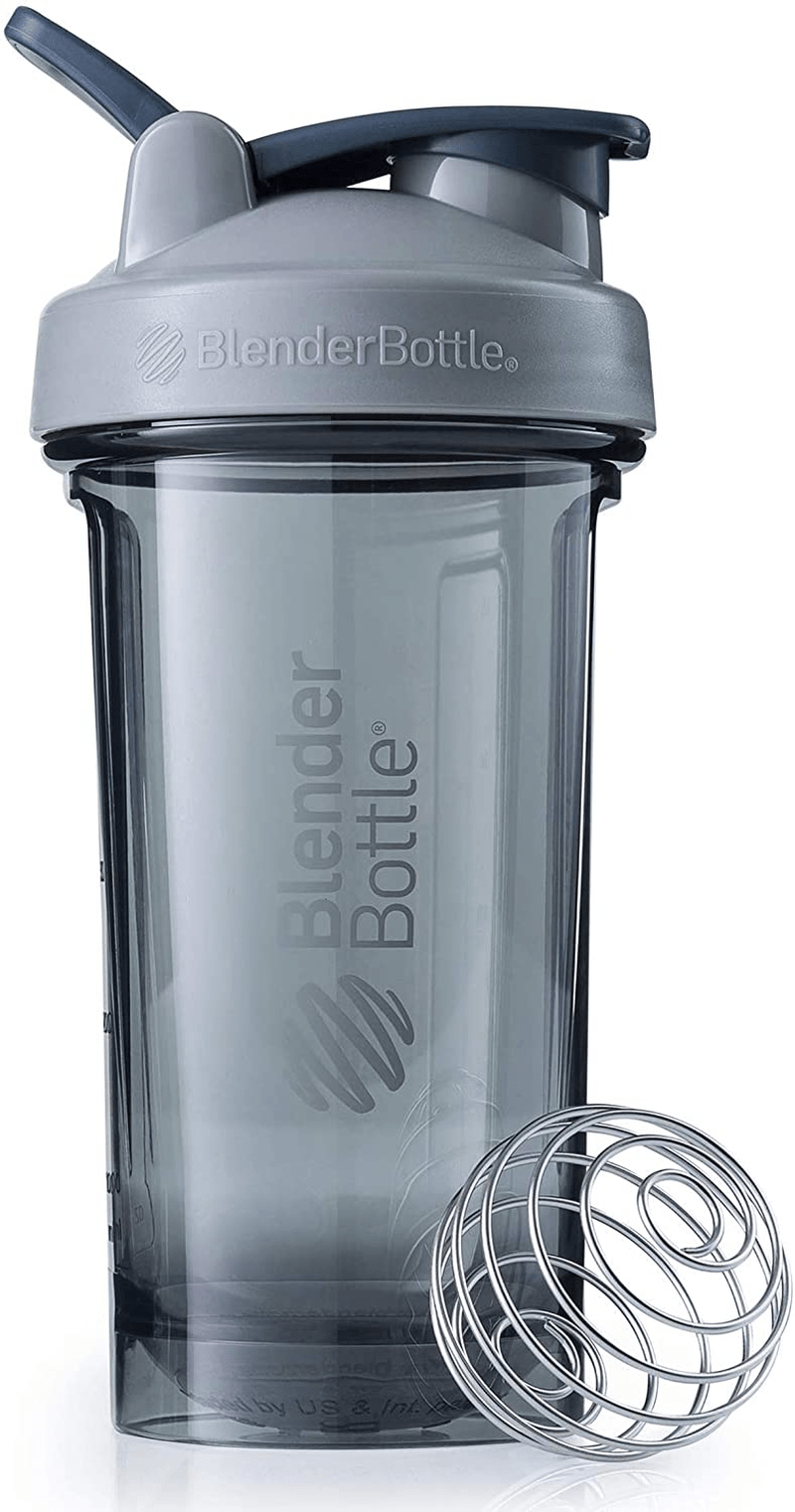 BlenderBottle Shaker Bottle Pro Series Perfect for Protein Shakes and Pre Workout, 24-Ounce, Black Sporting Goods > Outdoor Recreation > Winter Sports & Activities BlenderBottle Pebble Gray 24-Ounce 