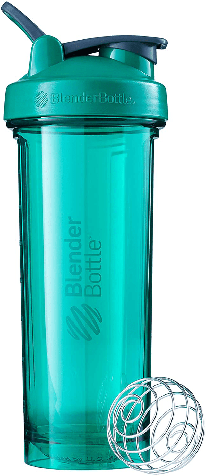 BlenderBottle Shaker Bottle Pro Series Perfect for Protein Shakes and Pre Workout, 24-Ounce, Black Sporting Goods > Outdoor Recreation > Winter Sports & Activities BlenderBottle Emerald Green 32-Ounce 
