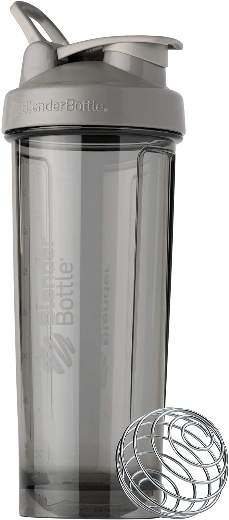 BlenderBottle Shaker Bottle Pro Series Perfect for Protein Shakes and Pre Workout, 24-Ounce, Black Sporting Goods > Outdoor Recreation > Winter Sports & Activities BlenderBottle Smoke Grey 32-Ounce 