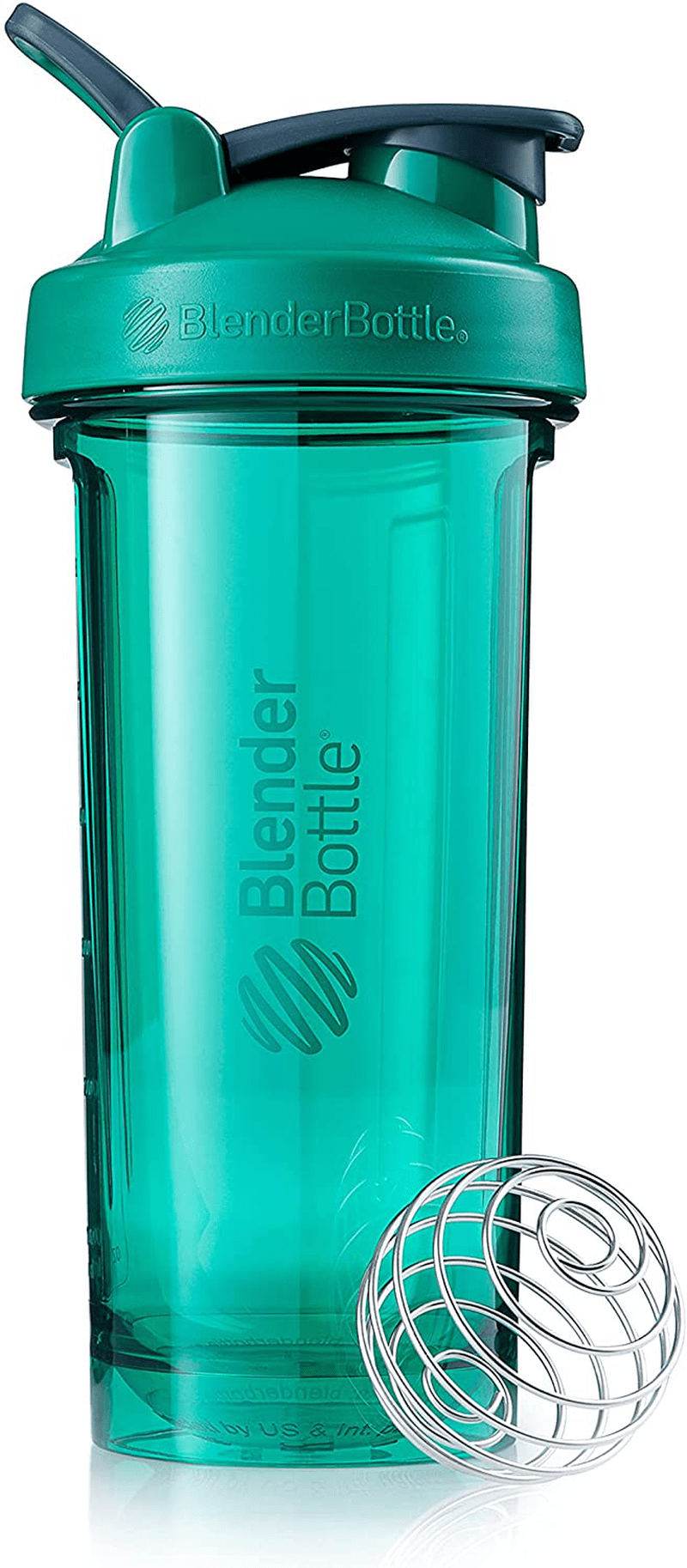 BlenderBottle Shaker Bottle Pro Series Perfect for Protein Shakes and Pre Workout, 24-Ounce, Black Sporting Goods > Outdoor Recreation > Winter Sports & Activities BlenderBottle Emerald Green 28-Ounce 