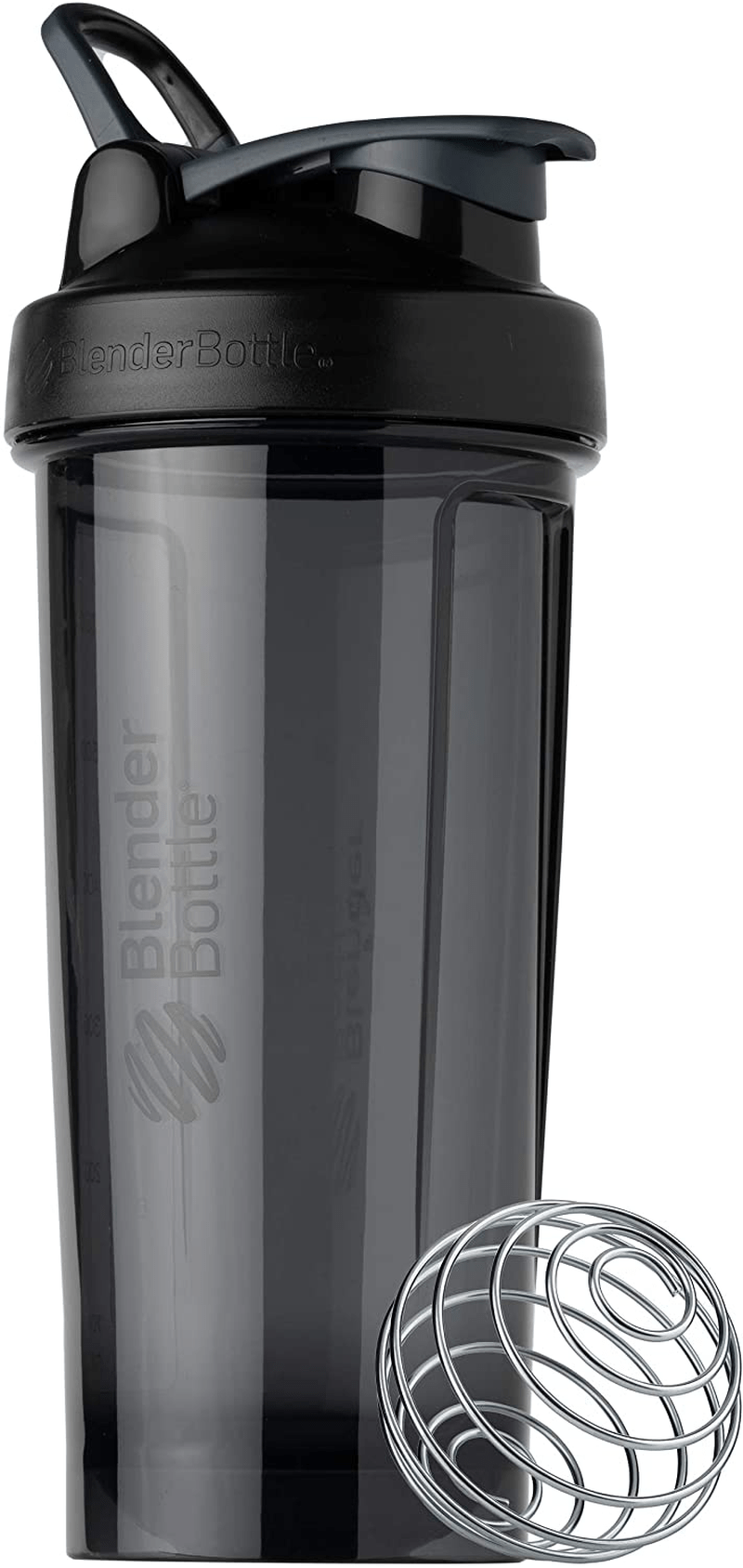 BlenderBottle Shaker Bottle Pro Series Perfect for Protein Shakes and Pre Workout, 24-Ounce, Black Sporting Goods > Outdoor Recreation > Winter Sports & Activities BlenderBottle Black 28-Ounce 