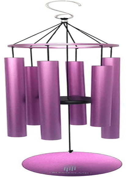 BLESSEDLAND Wind Chimes-Large Deep Tone, 41" Wind Chime, 6 Aluminum Tubes, Outdoor Decor for Garden,Yard,Patio and Home Decoration (Purple) Home & Garden > Decor > Seasonal & Holiday Decorations& Garden > Decor > Seasonal & Holiday Decorations BLESSEDLAND Purple  
