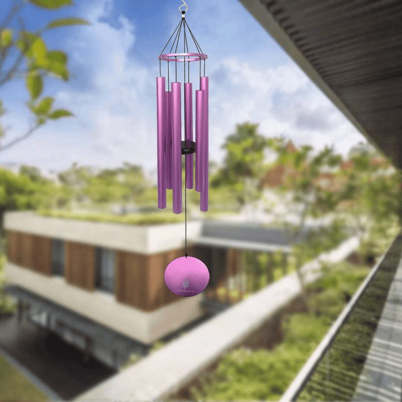 BLESSEDLAND Wind Chimes-Large Deep Tone, 41" Wind Chime, 6 Aluminum Tubes, Outdoor Decor for Garden,Yard,Patio and Home Decoration (Purple) Home & Garden > Decor > Seasonal & Holiday Decorations& Garden > Decor > Seasonal & Holiday Decorations BLESSEDLAND   
