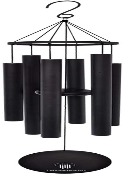 BLESSEDLAND Wind Chimes-Large Deep Tone, 41" Wind Chime, 6 Aluminum Tubes, Outdoor Decor for Garden,Yard,Patio and Home Decoration (Purple) Home & Garden > Decor > Seasonal & Holiday Decorations& Garden > Decor > Seasonal & Holiday Decorations BLESSEDLAND Black  