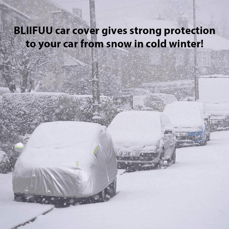 Bliifuu Car Cover,SUV Protection Cover Breathable Outdoor Indoor for All Season All Weather Waterproof/Windproof/Dustproof/Scratch Resistant Outdoor UV Protection Fits SUV Car (190''Lx75''Wx72''H)  Bliifuu   