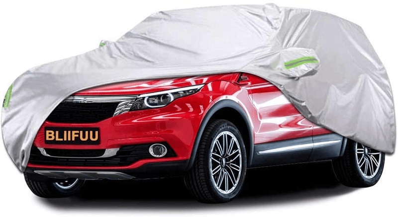 Bliifuu Car Cover,SUV Protection Cover Breathable Outdoor Indoor for All Season All Weather Waterproof/Windproof/Dustproof/Scratch Resistant Outdoor UV Protection Fits SUV Car (190''Lx75''Wx72''H)  Bliifuu Fit SUV-Length 180"-190"  