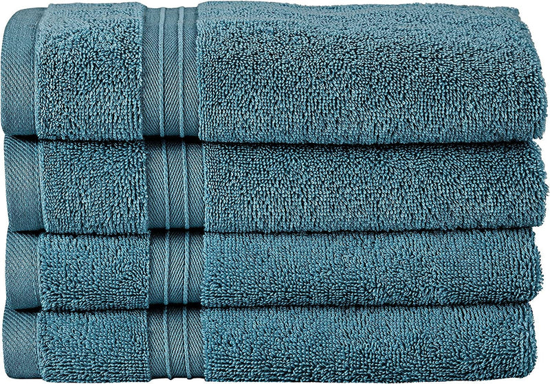 Bliss Casa Bath Towel Set 27 X 54 Inch (4 Pack) - 600 GSM 100% Combed Cotton Quick Drying Highly Absorbent Thick Bathroom Towels - Soft Hotel Quality for Bath and Spa (Beige)
