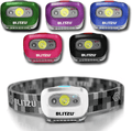 BLITZU LED Headlamp Flashlight for Adults and Kids - Waterproof Super Bright Cree Head Lamp with Red Light, Comfortable Headband Perfect for Running, Camping, Hiking, Fishing, Hunting, Jogging BLACK Hardware > Tools > Flashlights & Headlamps > Flashlights BLITZU Pearl White  