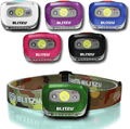 BLITZU LED Headlamp Flashlight for Adults and Kids - Waterproof Super Bright Cree Head Lamp with Red Light, Comfortable Headband Perfect for Running, Camping, Hiking, Fishing, Hunting, Jogging BLACK Hardware > Tools > Flashlights & Headlamps > Flashlights BLITZU Camouflage  