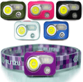 BLITZU LED Headlamp Flashlight for Adults and Kids - Waterproof Super Bright Cree Head Lamp with Red Light, Comfortable Headband Perfect for Running, Camping, Hiking, Fishing, Hunting, Jogging BLACK Hardware > Tools > Flashlights & Headlamps > Flashlights BLITZU Rechargeable Purple  