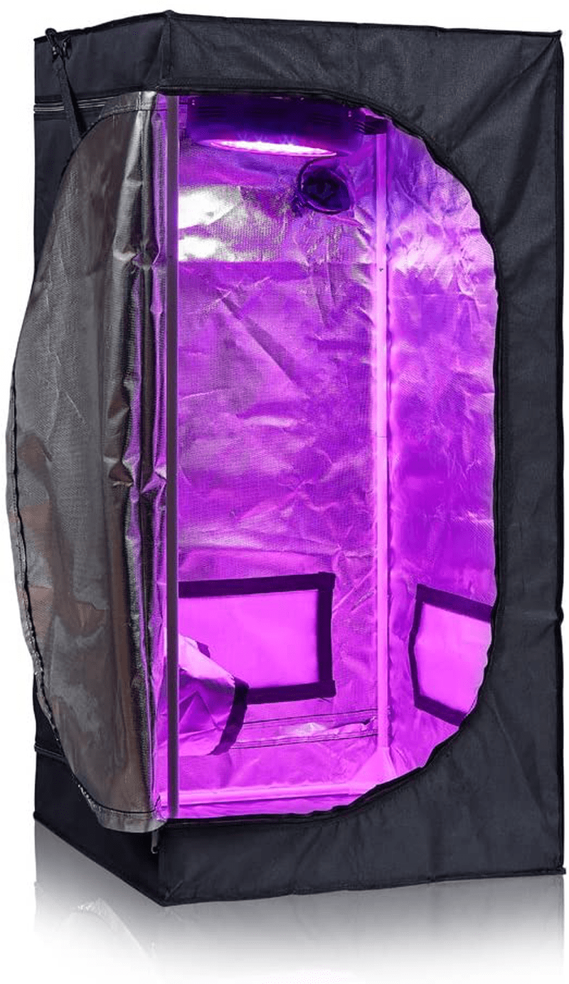 Bloomgrow 1200W LED Full Spectrum Professional Grow Light Strips + 32''X32''X63'' 600D Mylar Grow Tent Room + 4'' Inline Fan Air Carbon Filter Ventilation System Indoor Plan T Grow Tent Complete Kit Sporting Goods > Outdoor Recreation > Camping & Hiking > Tent Accessories BloomGrow 24''x24''x48'' Tent Only  