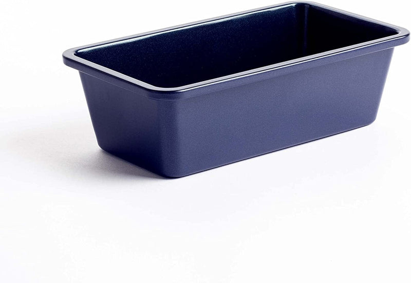 Blue Diamond Bakeware Diamond Infused Nonstick, 5 Piece Baking Set with 13X18Inch Baking Sheet,13X9Inch Cookie Sheet, 12 Cup Muffin Pan, Square Cake Pan & Loaf Pan, Dishwasher/Freezer Safe, Pfas-Free Home & Garden > Kitchen & Dining > Cookware & Bakeware Blue Diamond 9" Loaf Pan for Cake Bread Meatloaf and More  