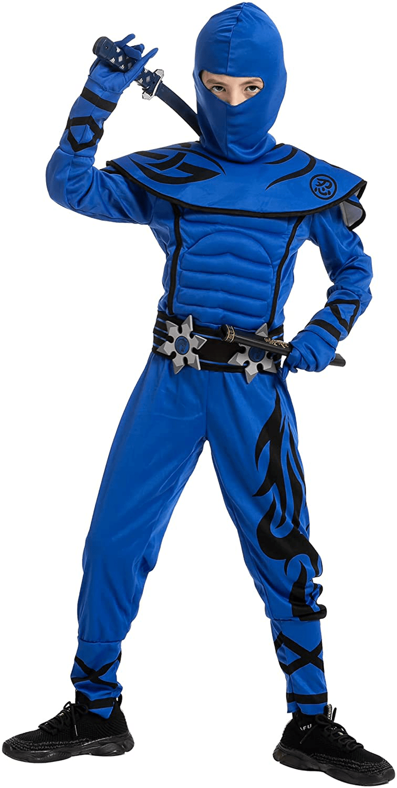 Blue Kungfu Ninja Costume for Boys and Girls, Halloween Dress Up Party, Ninja Role Playing, Themed Parties, Everyday Play Apparel & Accessories > Costumes & Accessories > Costumes Spooktacular Creations   