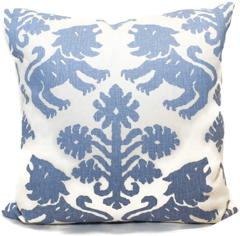 Blue Regalia Lion Decorative Pillow Covers 18X18 18 X 18 Inch 45 X 45Cm Pillow Cover Throw Pillow Cushion Cover Home & Garden > Decor > Chair & Sofa Cushions Flowershave357   