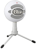 Blue Snowball iCE USB Mic for Recording and Streaming on PC and Mac, Cardioid Condenser Capsule, Adjustable Stand, Plug and Play – Black Electronics > Audio > Audio Components > Microphones Blue Microphones White  