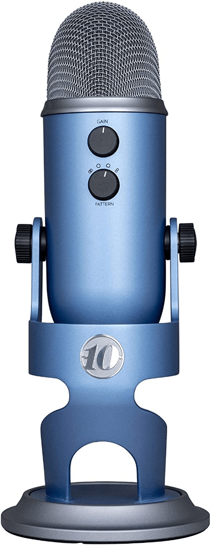 Blue Yeti USB Mic for Recording & Streaming on PC and Mac, 3 Condenser Capsules, 4 Pickup Patterns, Headphone Output and Volume Control, Mic Gain Control, Adjustable Stand, Plug & Play – Blackout Electronics > Audio > Audio Components > Microphones KOL DEALS 10yr Anniversary Custom Finish  