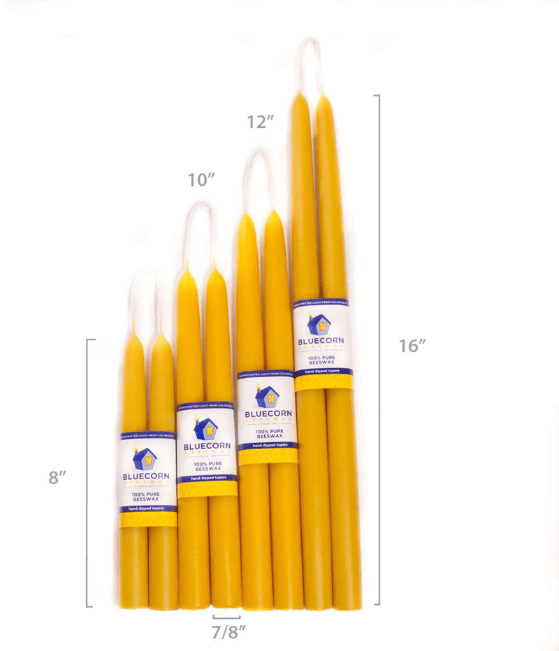 Bluecorn Beeswax 100% Pure Beeswax Tapers (2 Tapers) (Apricot, 8") Home & Garden > Decor > Home Fragrances > Candles Bluecorn Beeswax   