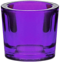 Bluecorn Beeswax Heavy Glass Votive and Tea Light Candle Holders (1, Fuchsia) Home & Garden > Decor > Home Fragrance Accessories > Candle Holders Bluecorn Beeswax Violet 12 