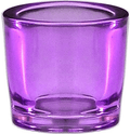 Bluecorn Beeswax Heavy Glass Votive and Tea Light Candle Holders (1, Fuchsia) Home & Garden > Decor > Home Fragrance Accessories > Candle Holders Bluecorn Beeswax Lilac 1 