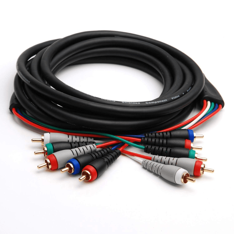 BlueRigger Component Video Cable with Audio (6FT, RCA- 5 Cable, Supports 1080i) - Compatible with DVD Players, VCR, Camcorder, Projector, Game Consoles Electronics > Electronics Accessories > Cables > Audio & Video Cables BlueRigger   