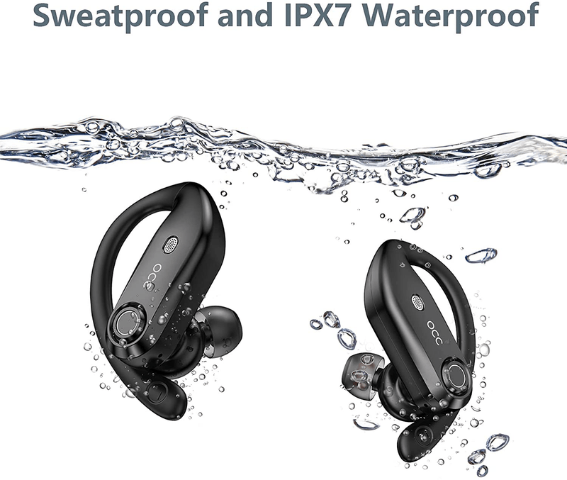 Bluetooth Headphones 4-Mics Call Noise Reduction 64Hrs Occiam Wireless Earbuds IPX7 Waterproof Over Ear Earphones with 2200mAh Charging Case as Power Bank for Sports Running Workout Gaming Electronics > Audio > Audio Components > Headphones & Headsets > Headphones occiam   