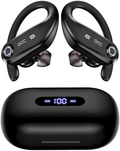 Bluetooth Headphones 4-Mics Call Noise Reduction 64Hrs Occiam Wireless Earbuds IPX7 Waterproof Over Ear Earphones with 2200mAh Charging Case as Power Bank for Sports Running Workout Gaming Electronics > Audio > Audio Components > Headphones & Headsets > Headphones occiam Black  
