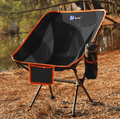 BLUU Small Backpacking Chair, Compact Ultralight Camping Chair with Bottle Holder, Collapsible Lightweight Camp Chairs Foldable for Hiking, Backpack, Beach, Sportneer, Field and Travel Sporting Goods > Outdoor Recreation > Camping & Hiking > Camp Furniture BLUU Black  