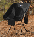 BLUU Small Backpacking Chair, Compact Ultralight Camping Chair with Bottle Holder, Collapsible Lightweight Camp Chairs Foldable for Hiking, Backpack, Beach, Sportneer, Field and Travel Sporting Goods > Outdoor Recreation > Camping & Hiking > Camp Furniture BLUU Carbon  
