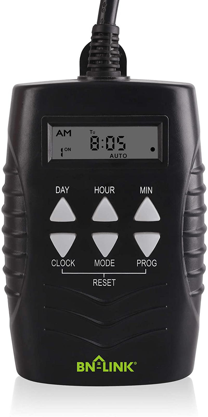 BN-LINK 7 Day Outdoor Heavy Duty Digital Programmable Timer BND/U78, 125VAC, 60Hz, Dual Outlet, Weatherproof, Heavy Duty, Accurate For Lamps Ponds Christmas Lights 1875W 1/2HP ETL Listed Home & Garden > Lighting Accessories > Lighting Timers BN-LINK Default Title  