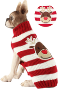 BOBIBI Pet Cartoon Reindeer Christmas Dog Sweater Pet Winter Knitwear Warm Clothes Animals & Pet Supplies > Pet Supplies > Dog Supplies > Dog Apparel BOBIBI 1-Cartoon Reindeer XX-Large (Pack of 1) 