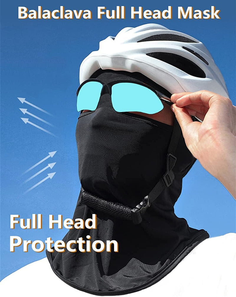Bodbop Balaclava Face Mask Ski Mask Head Mask Full Face Cover Men Women Windproof Sun UV Protection Outdoor Sport Cycling Cap Sporting Goods > Outdoor Recreation > Winter Sports & Activities bodbop   