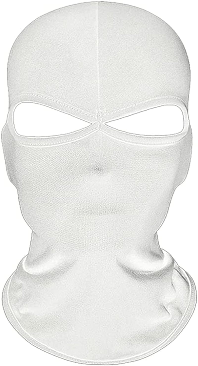 Bodbop Balaclava Face Mask Ski Mask Head Mask Full Face Cover Men Women Windproof Sun UV Protection Outdoor Sport Cycling Cap Sporting Goods > Outdoor Recreation > Winter Sports & Activities bodbop White  