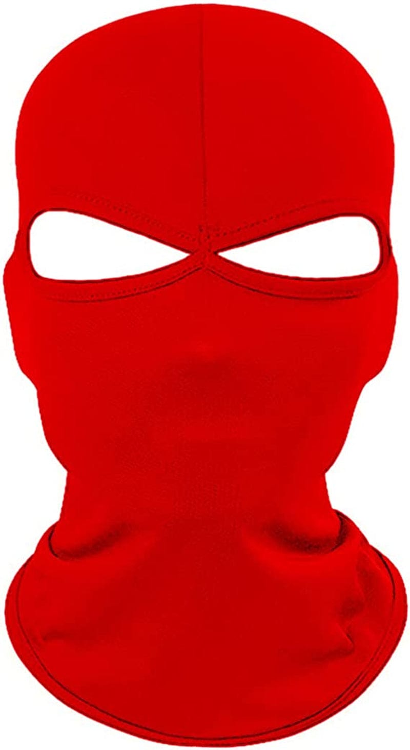 Bodbop Balaclava Face Mask Ski Mask Head Mask Full Face Cover Men Women Windproof Sun UV Protection Outdoor Sport Cycling Cap Sporting Goods > Outdoor Recreation > Winter Sports & Activities bodbop Red  