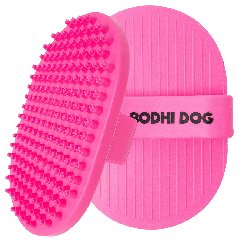 Bodhi Dog New Grooming Pet Shampoo Brush | Soothing Massage Rubber Bristles Curry Comb for Dogs & Cats Washing | Professional Quality Animals & Pet Supplies > Pet Supplies > Dog Supplies Bodhi Dog Pink Two Pack 
