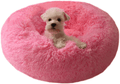 BODISEINT Modern Soft Plush Round Pet Bed for Cats or Small Dogs, Mini Medium Sized Dog Cat Bed Self Warming Autumn Winter Indoor Snooze Sleeping Cozy Kitty Teddy Kennel (M(23.6”Dx7.9 H), Light Grey) Animals & Pet Supplies > Pet Supplies > Cat Supplies > Cat Beds BODISEINT Hot Pink Small (Pack of 1) 