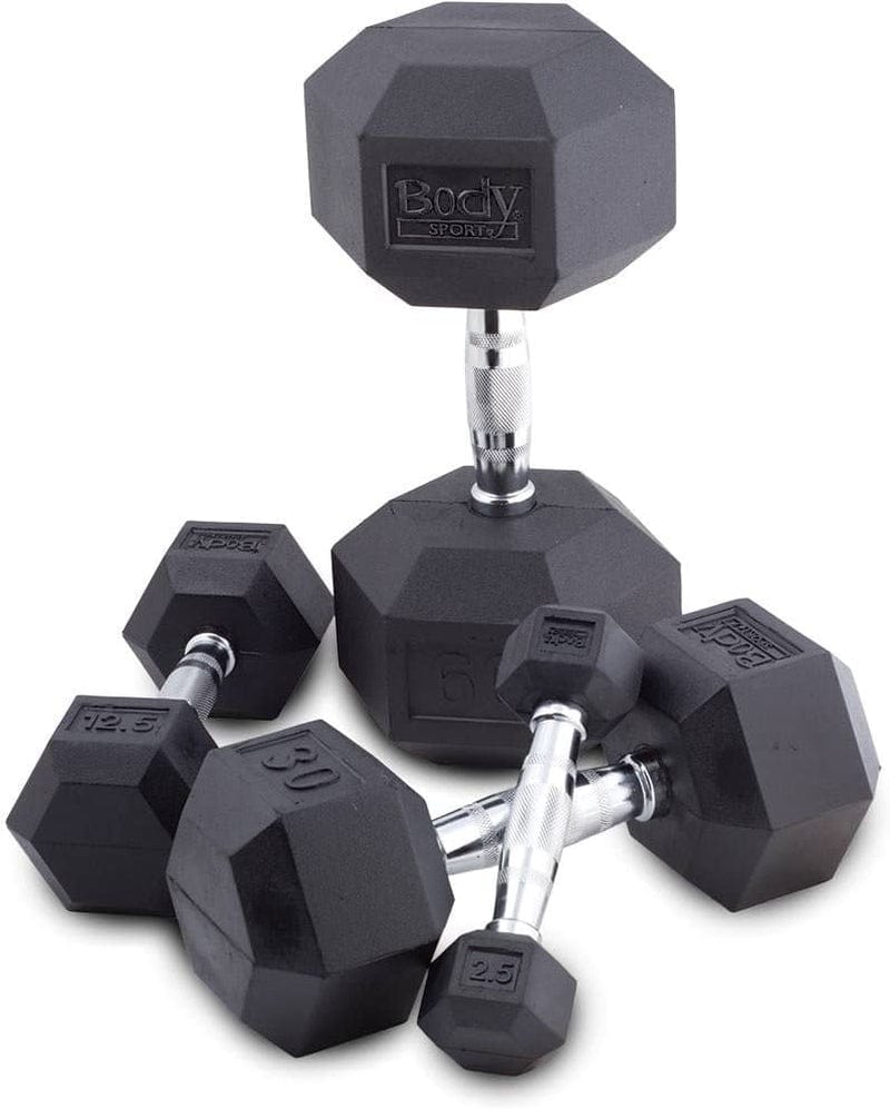 Body Sport Rubber Encased Hex Dumbbell Weight – Dumbbells for Exercises – Strength Training Equipment – Home Gym Accessories – Weight Training Sporting Goods > Outdoor Recreation > Winter Sports & Activities Body Sport   