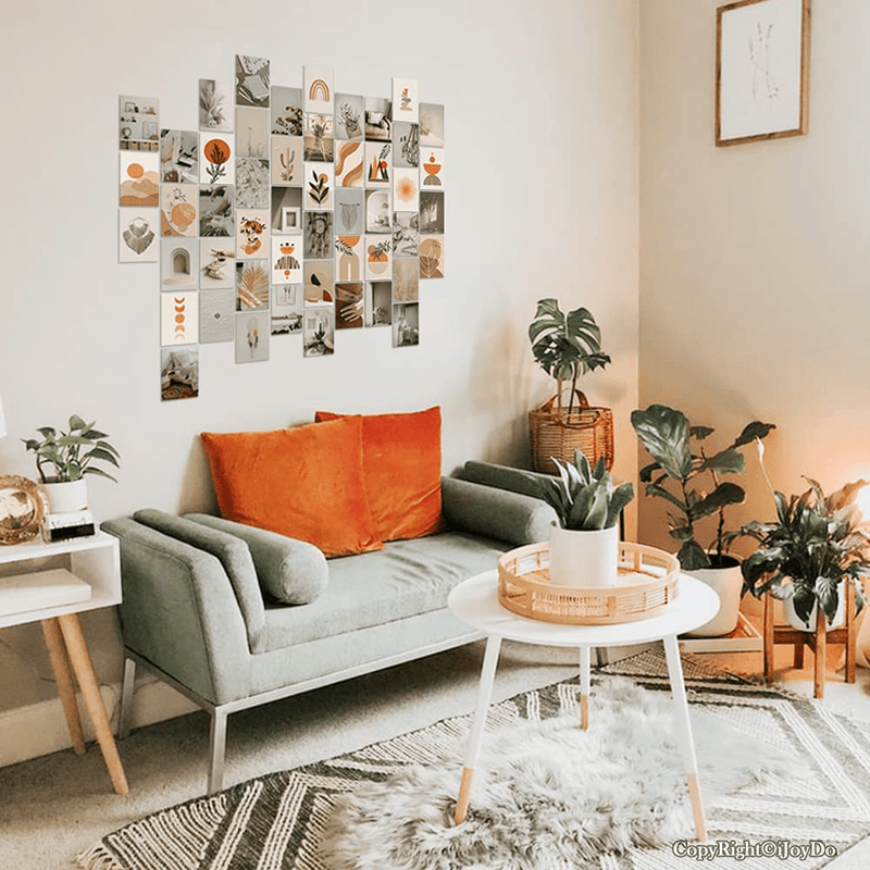 BOHO Wall Collage Kit Pictures Wall Art Print Cute Teen Girl Room Decor Dorm Photo Display Posters Wall Aesthetic Collage Kit for Bedroom 50Pcs 4X6 Inch Home & Garden > Decor > Artwork > Posters, Prints, & Visual Artwork iJoyDo   