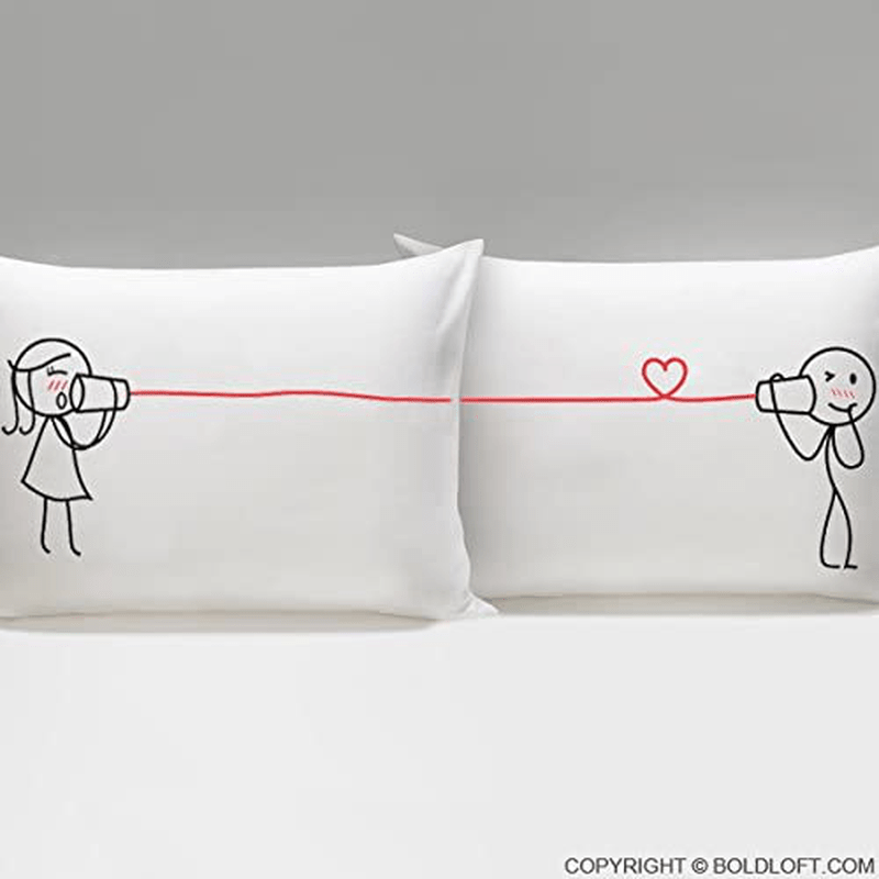 Boldloft Say I Love You Too Couple Pillowcases- Boyfriend Gifts for Christmas, Valentines Day, Anniversary, Long Distance Relationships- Couple Gifts for Boyfriend and Girlfriend Home & Garden > Decor > Seasonal & Holiday Decorations BoldLoft   
