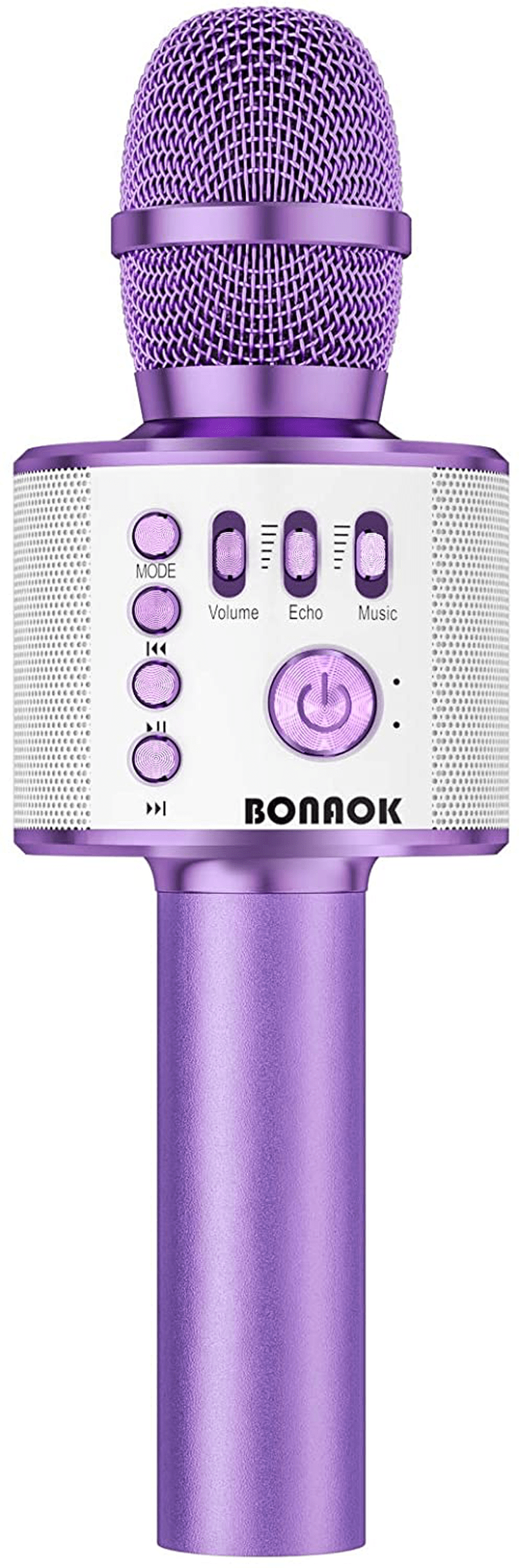 BONAOK Wireless Bluetooth Karaoke Microphone,3-in-1 Portable Handheld Karaoke Mic Speaker Machine Home Party Birthday for All Smartphones PC(Q37 Rose Gold)