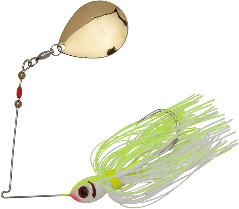 Booyah Colorado Blade Spinner-Bait Bass Fishing Lure Sporting Goods > Outdoor Recreation > Fishing > Fishing Tackle > Fishing Baits & Lures BOOYAH White/Chartreuse Single Colorado (3/8 Oz) 